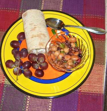The (nearly) world famous Because-We-Can turkey wrap lunch