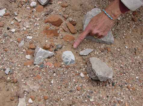 Sherd in the sand