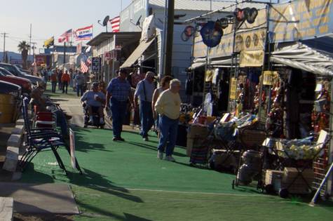 Shoppers on Main Street