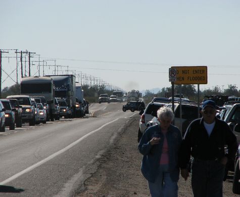 Looking south on US-95