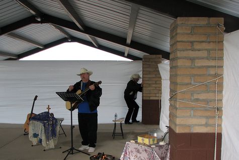 Sunday services in the desert