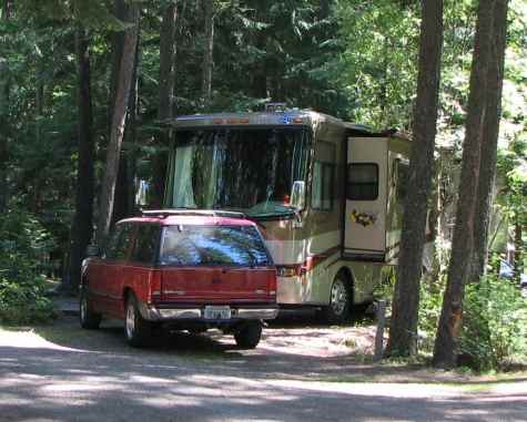 Typical Hawley's Landing campsite