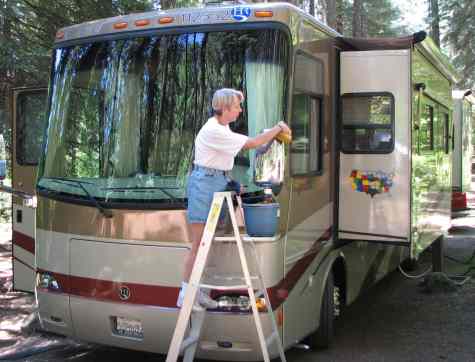 Cleaning woman