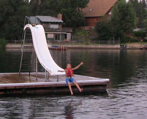 Sliding board fun