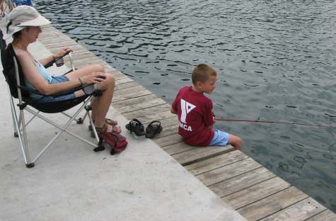 Happy fisherman