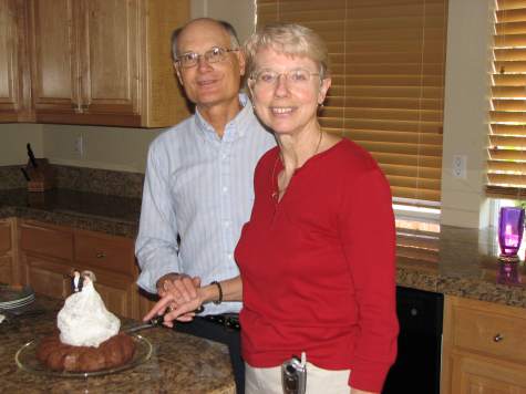 Cutting the cake