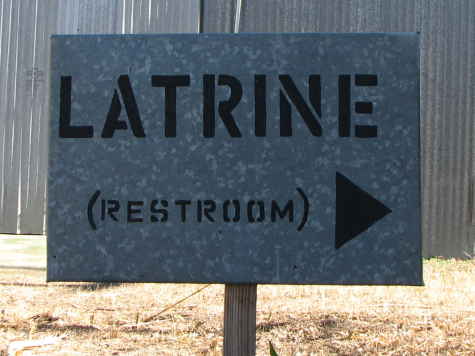 Restroom sign