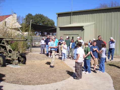 Tour group and guide