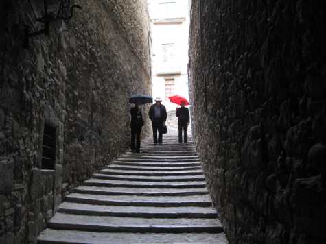 Rainy stairs