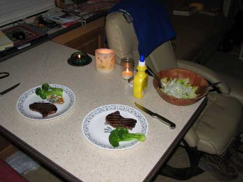 Candlelight dinner